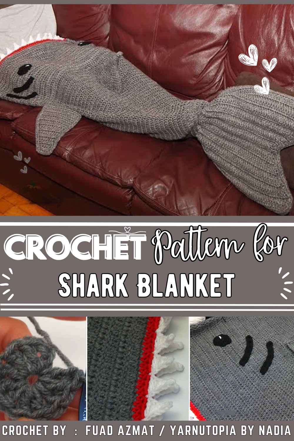 How to Crochet a Shark Blanket