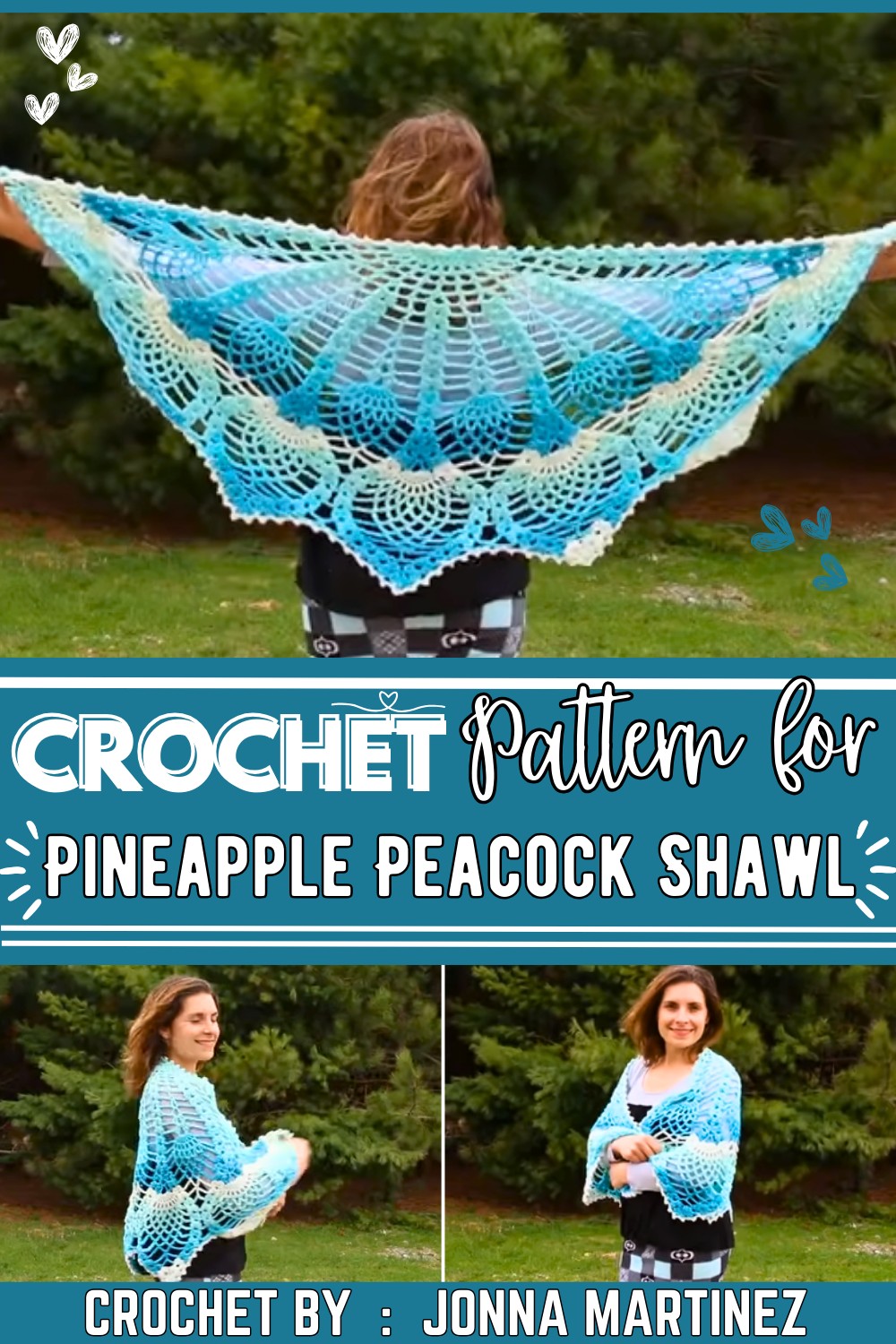 How to Crochet the Pineapple Peacock Shawl