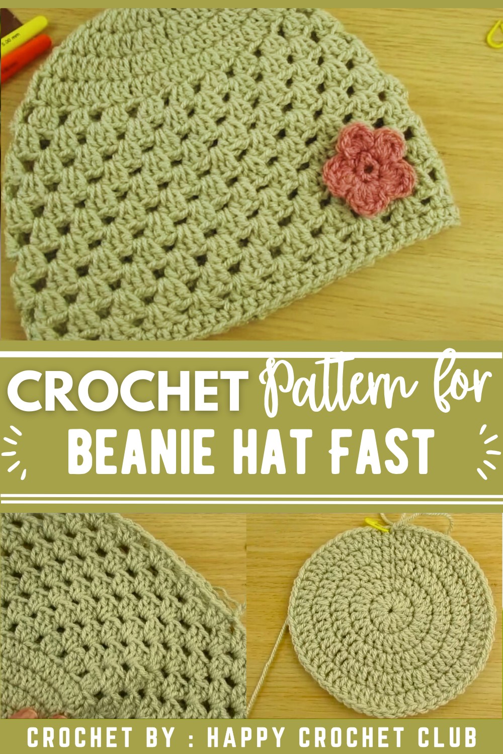 How to crochet a beanie hat Fast & Easy tutorial