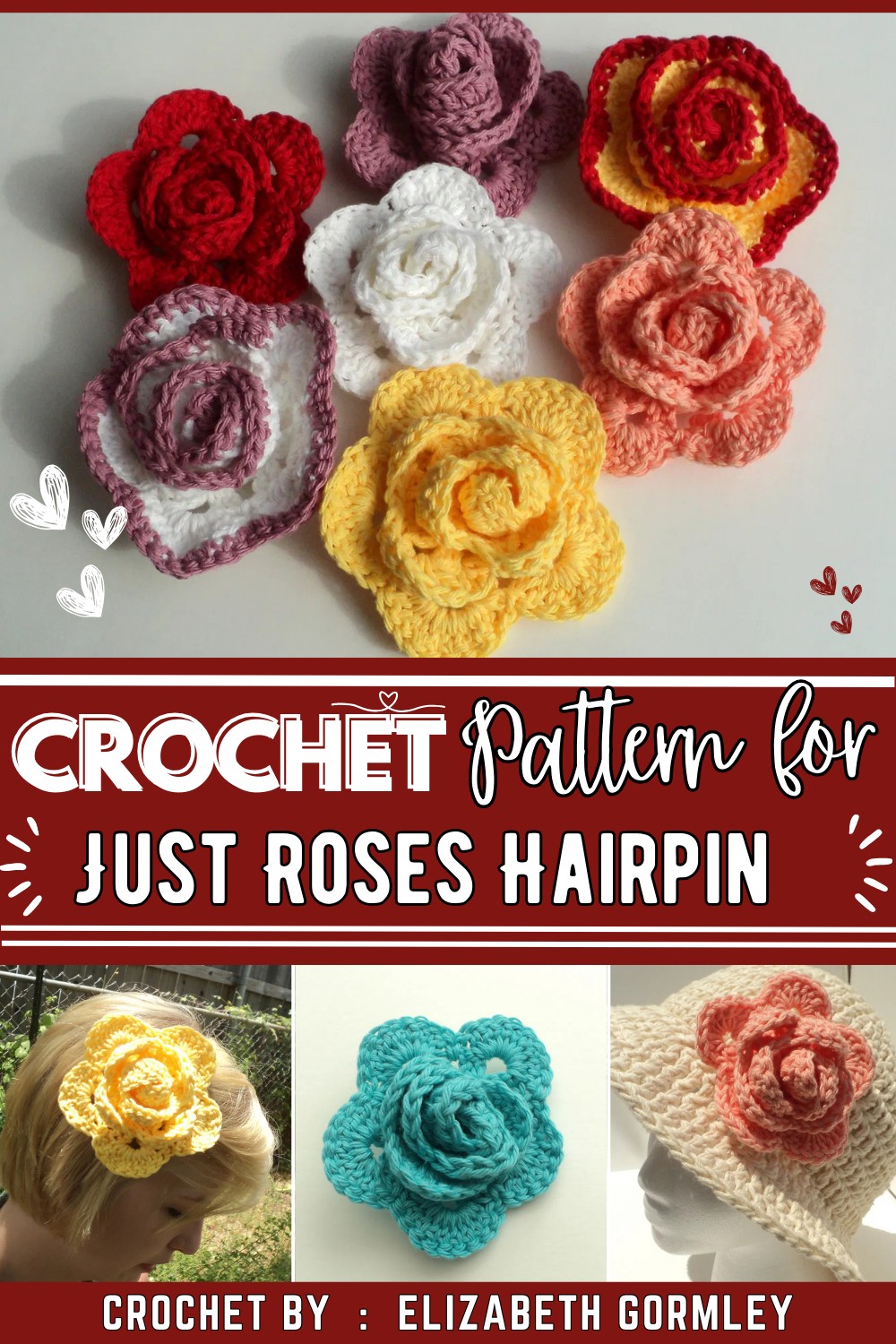 Just Roses Hairpin Tutorial