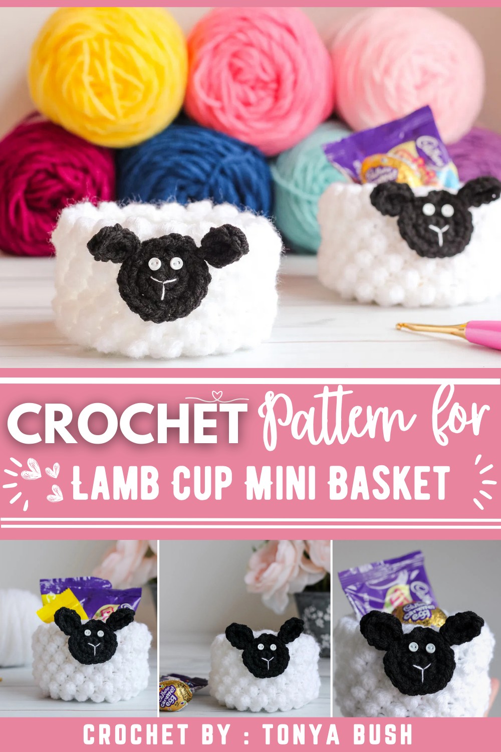 Lamb Cup Mini Basket