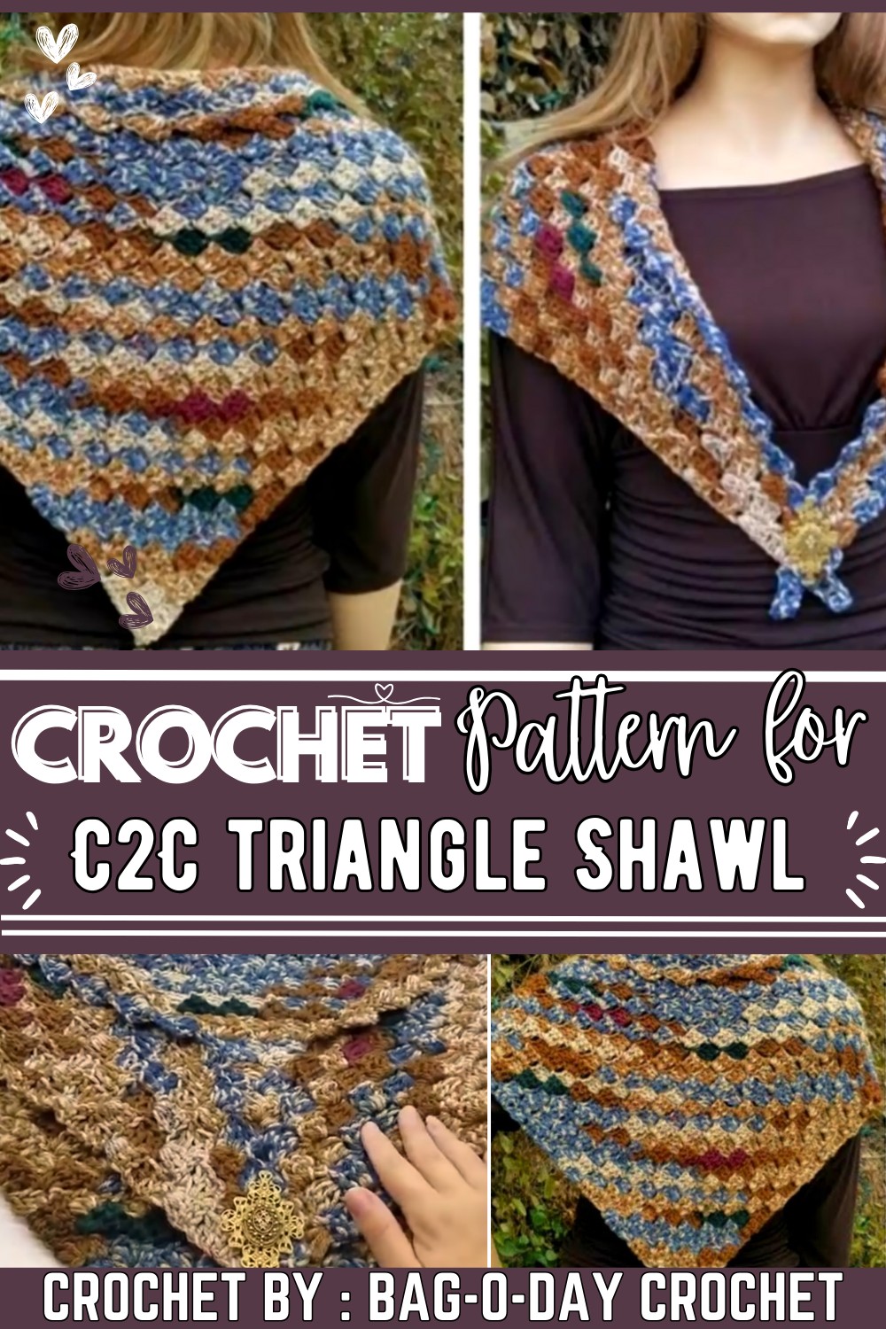 Learn Easy Crochet C2C Shawl