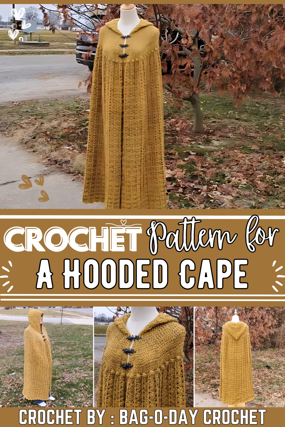 Learn to Crochet A Hooded Cape - Free Tutorial