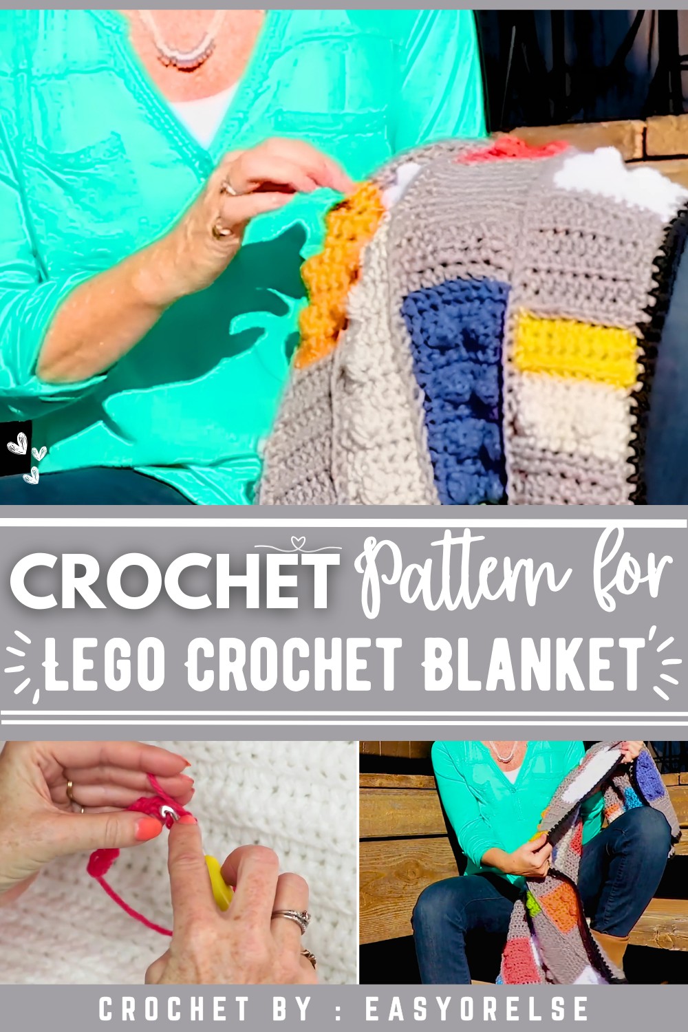 Lego Crochet Blanket