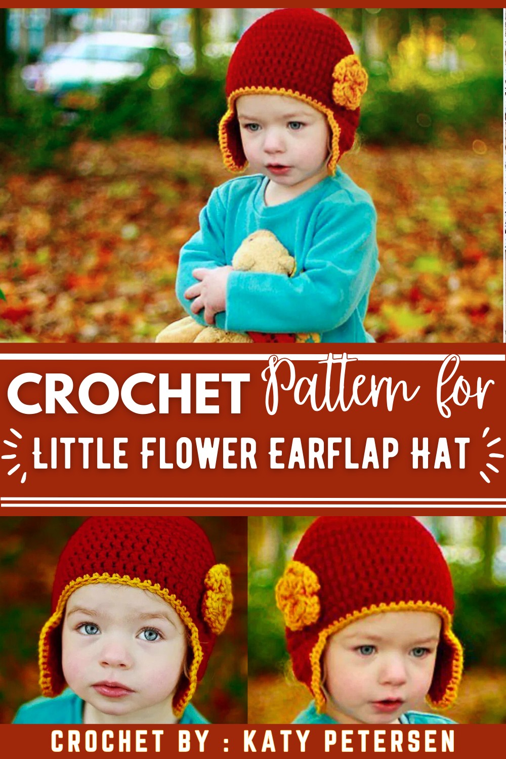 Little Flower Earflap Hat