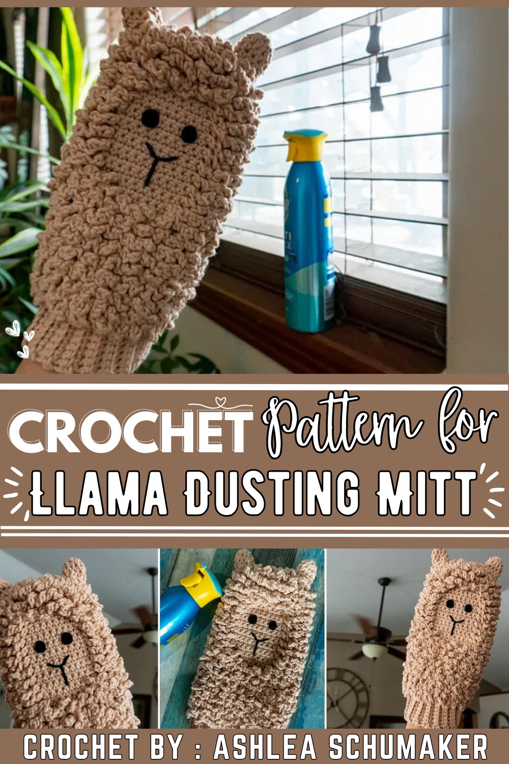Llama Dusting Mitt