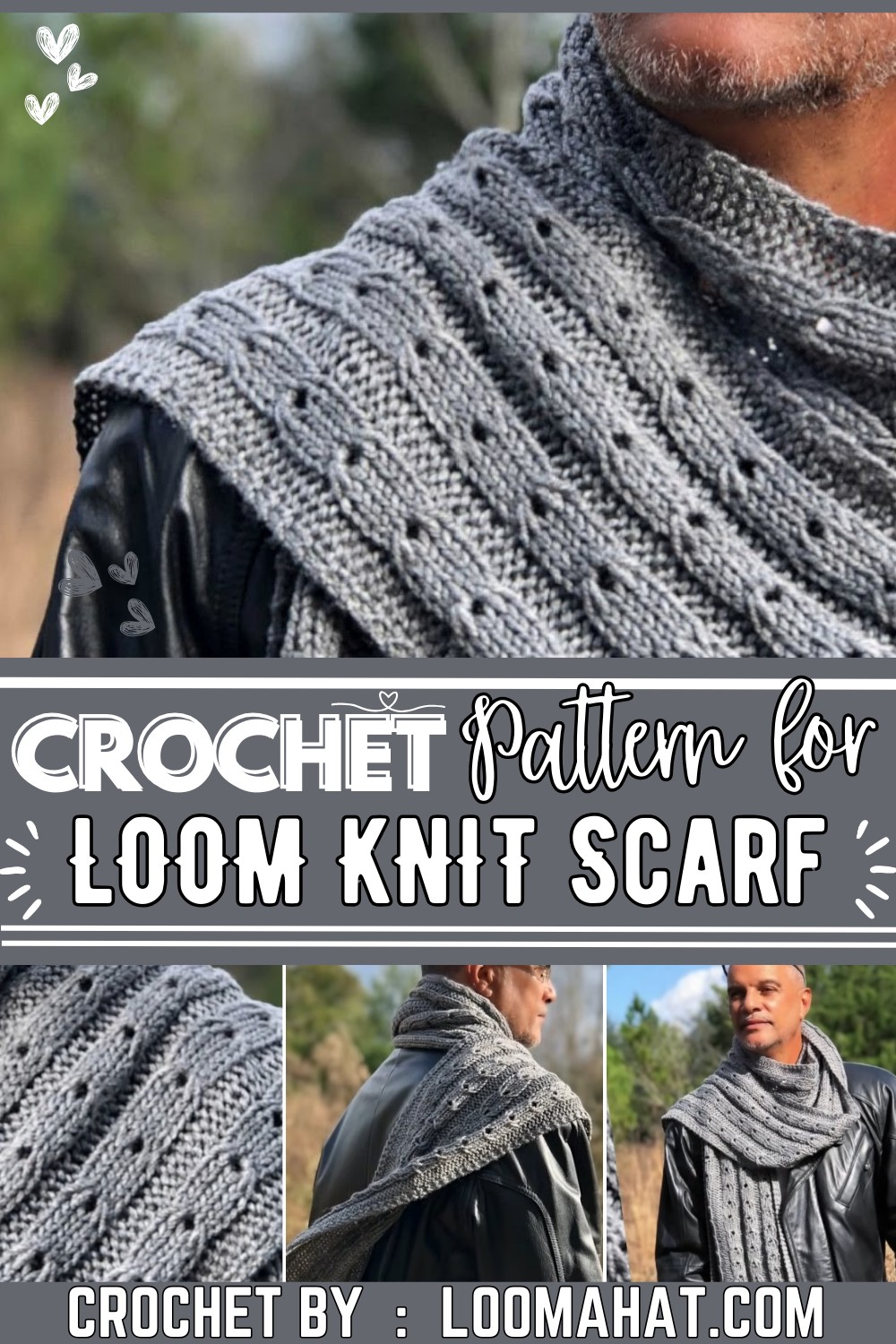 Loom Knit Oversized Scarf 
