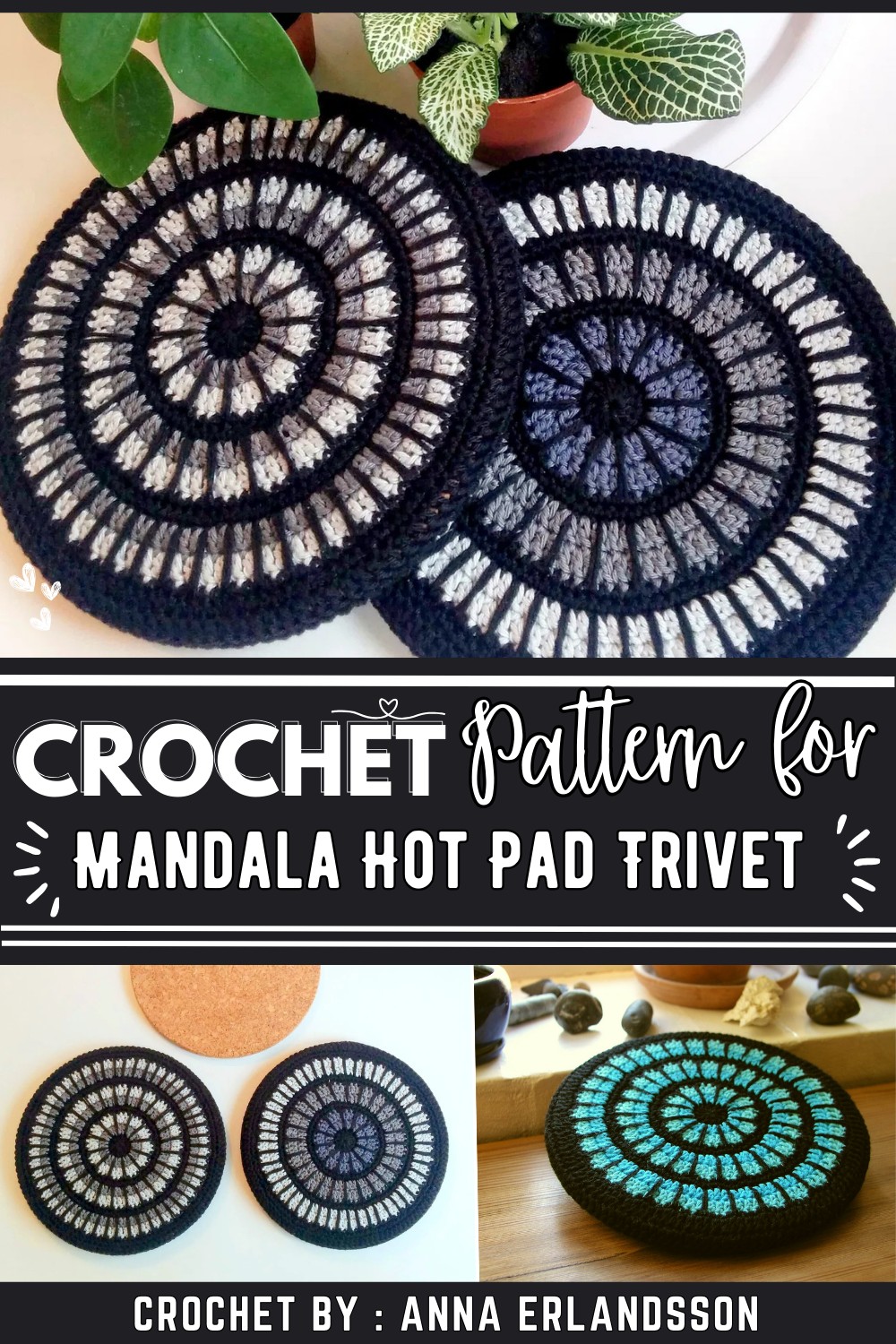 Mandala Hot Pad Trivet Cover