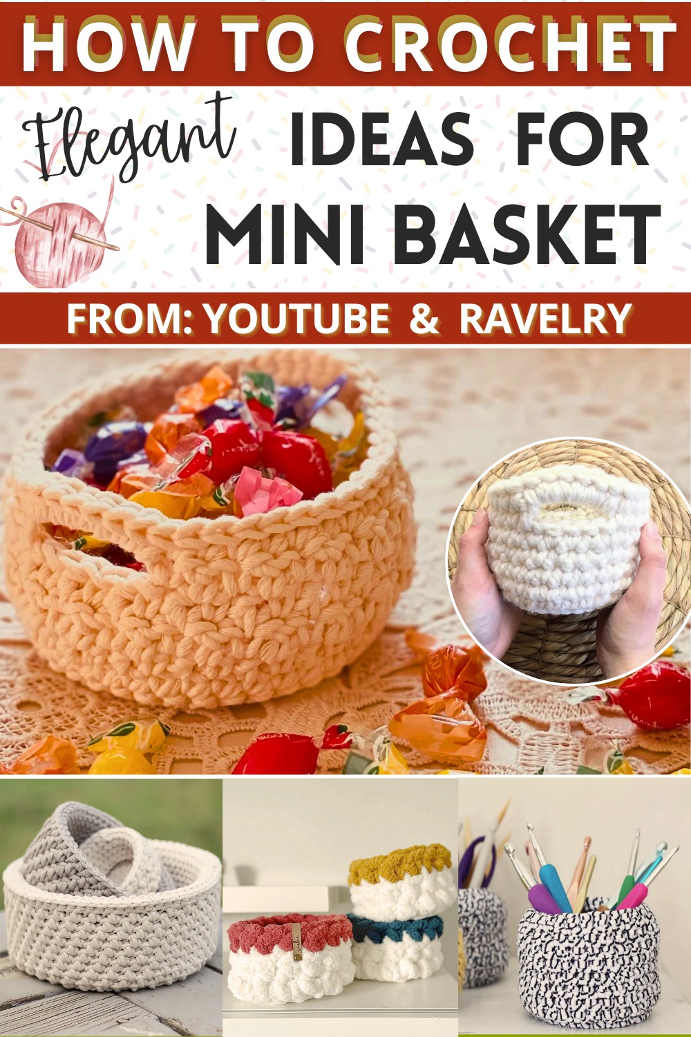 Mini Basket Free Crochet Patterns