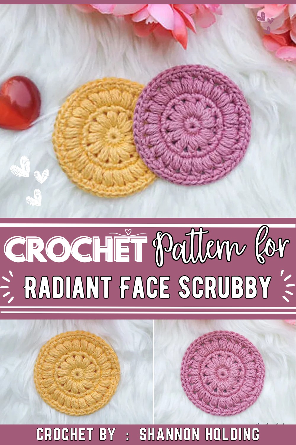 Radiant Crochet Face Scrubby