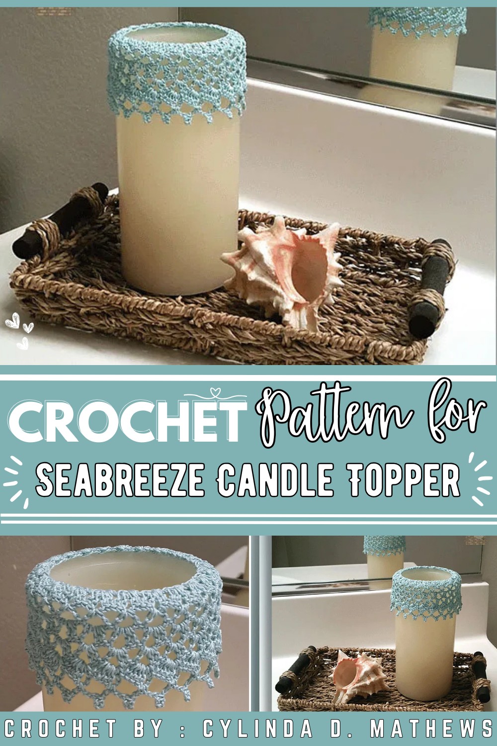 Seabreeze Candle Topper