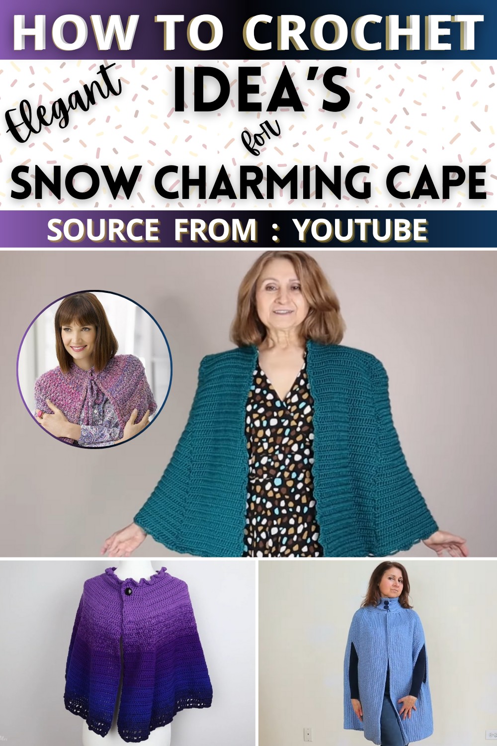 Snow Charming Cape Free Crochet Pattern