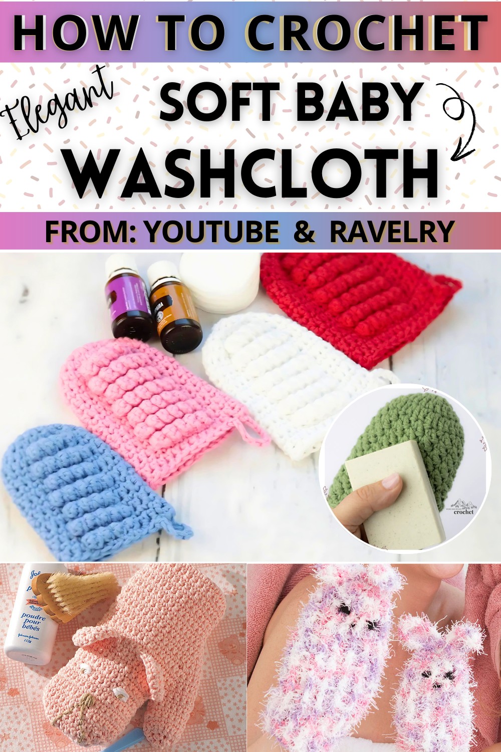 Soft Baby Washcloth Free Crochet Patterns