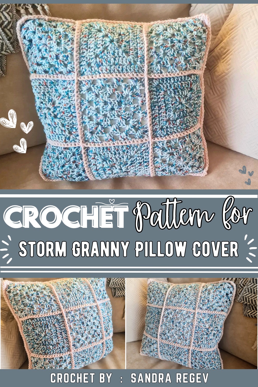 Storm Granny Pillow Cover