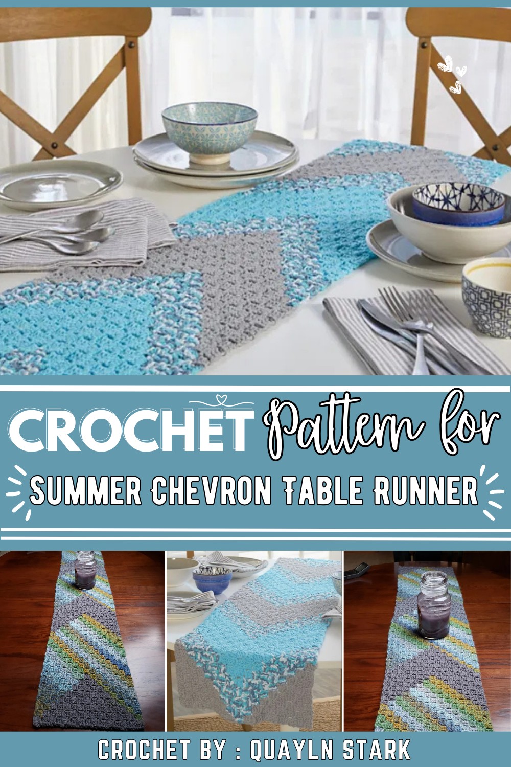 Summer Chevron Table Runner