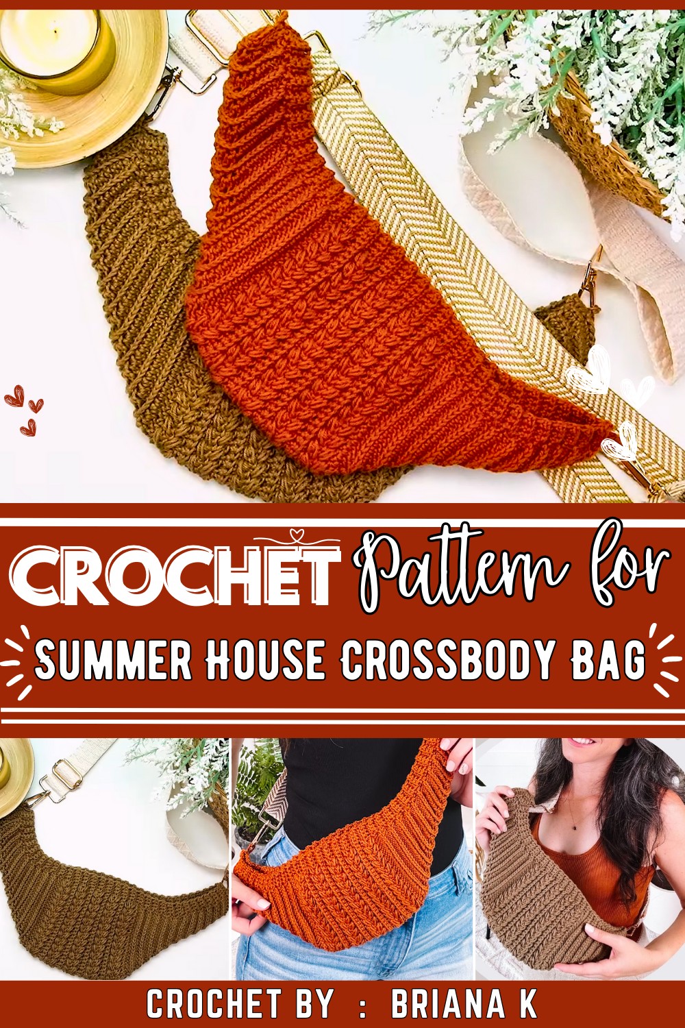 Summer House Crochet Crossbody Bag Tutorial