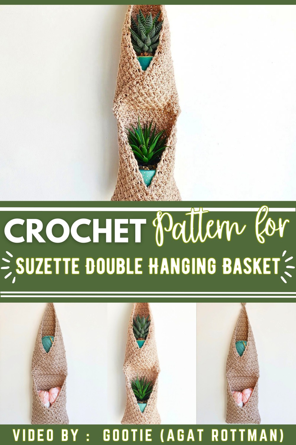 Suzette Double Hanging Basket