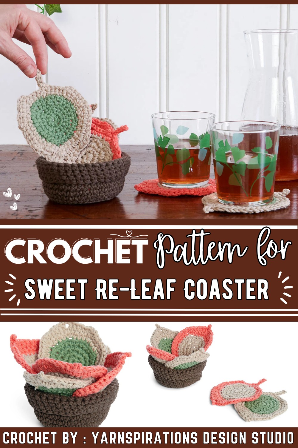Sweet Re-Leaf Coaster Set