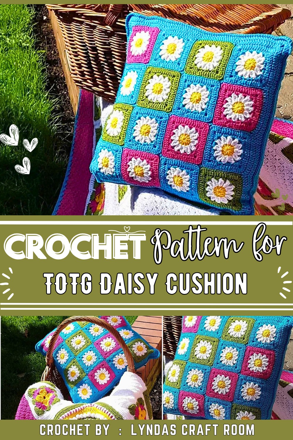 TOTG Daisy Cushion