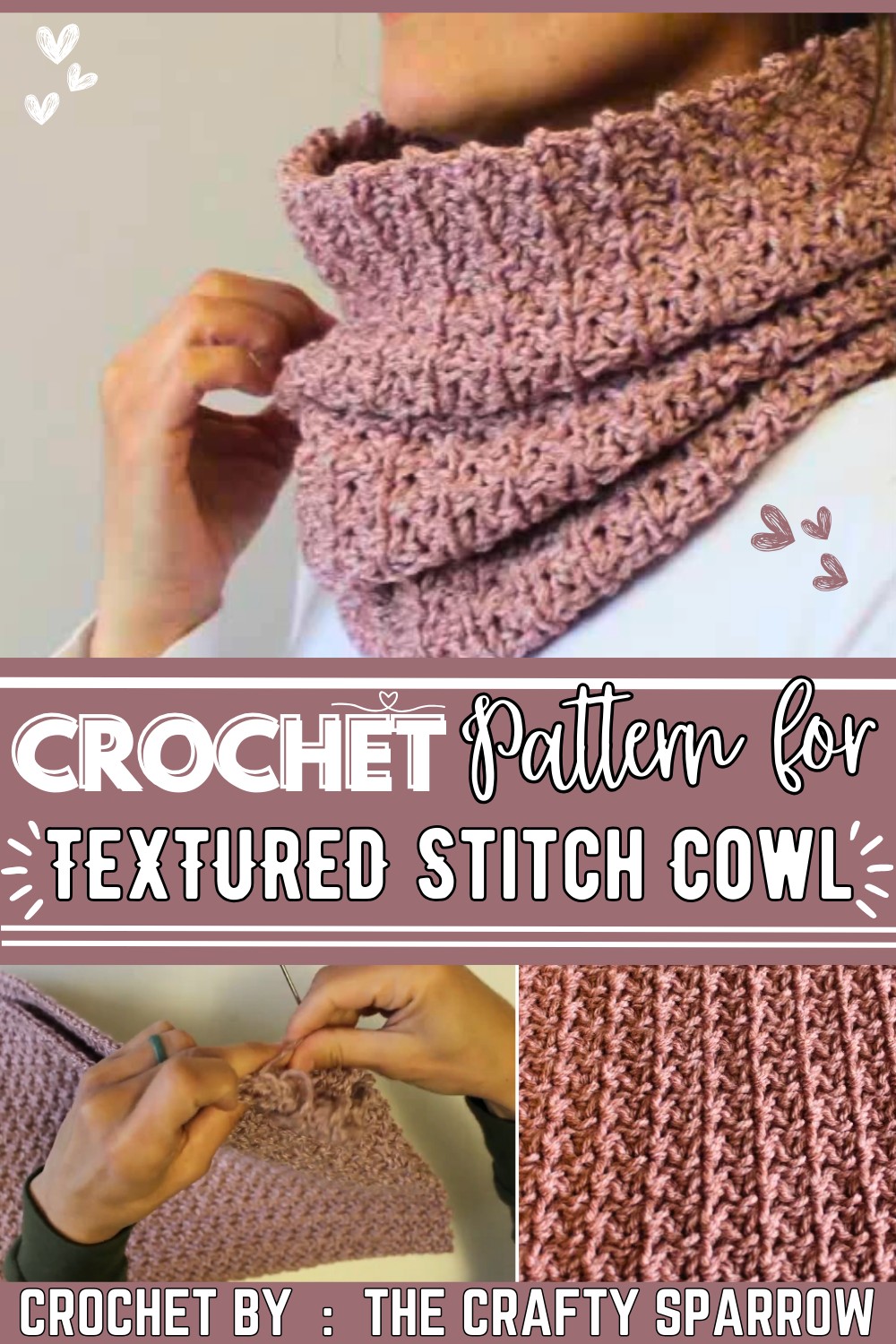 Textured Stitch Cowl