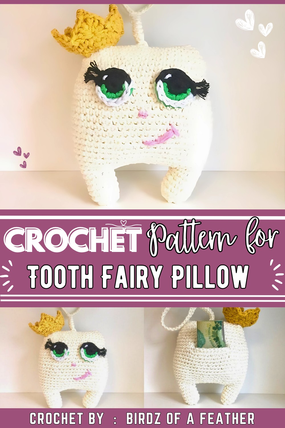 Tooth Fairy Pillow Birdz of a Feather