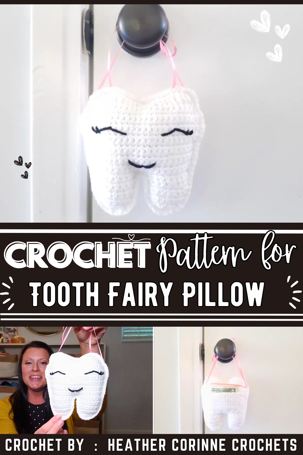 Tooth Fairy Pillow - Crochet Tutorial