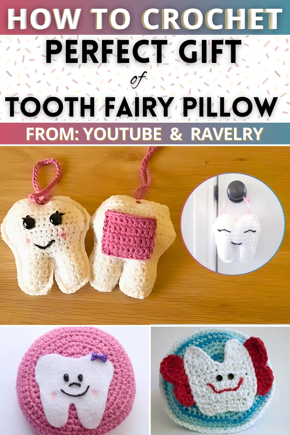 Tooth Fairy Pillow – Perfect Gift – Free Crochet Pattern
