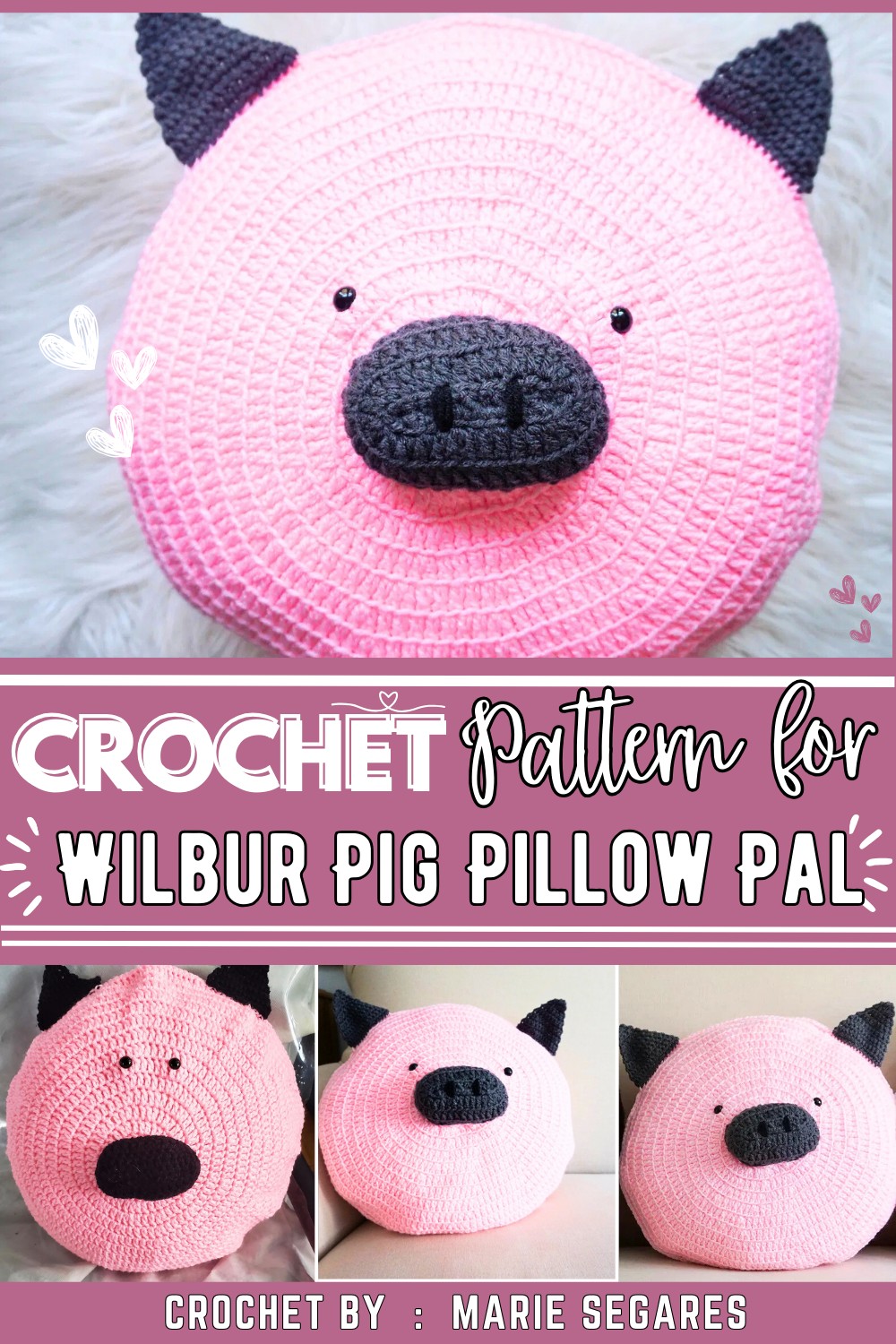 Wilbur Pig Pillow Pal