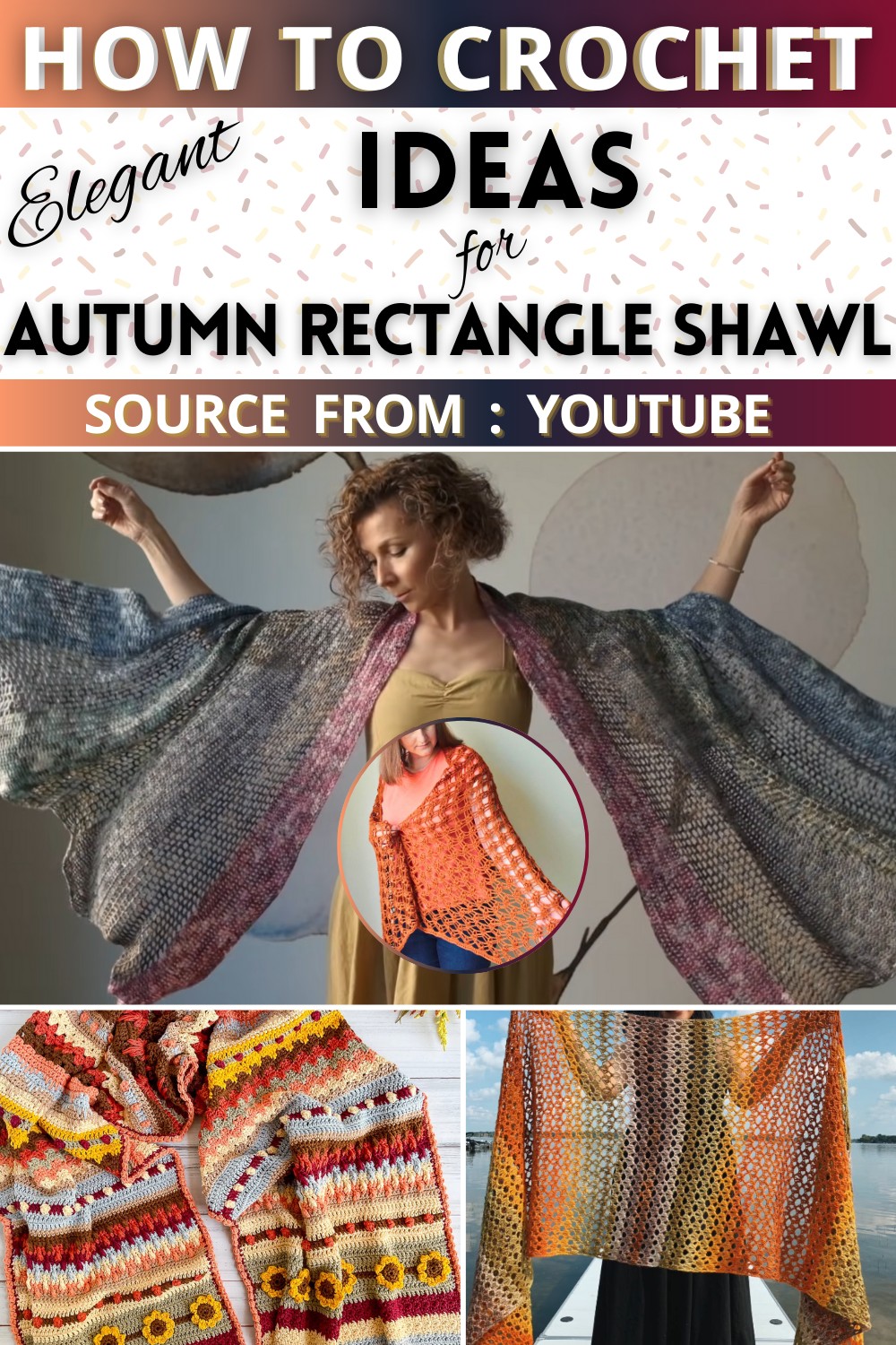 Autumn Rectangle Shawl Ideas and Free Patterns