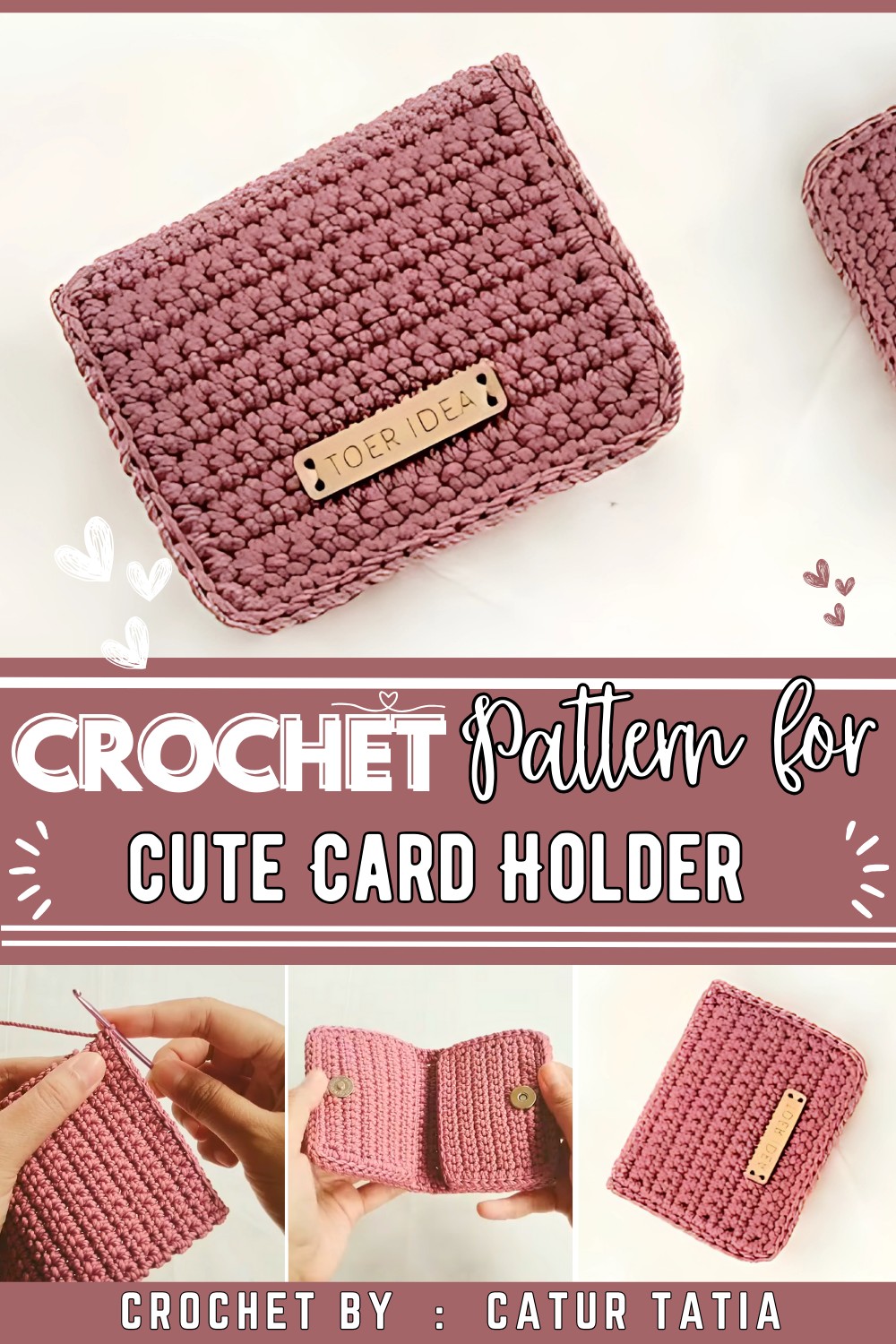 Beautiful Crochet Wallet Card Holder