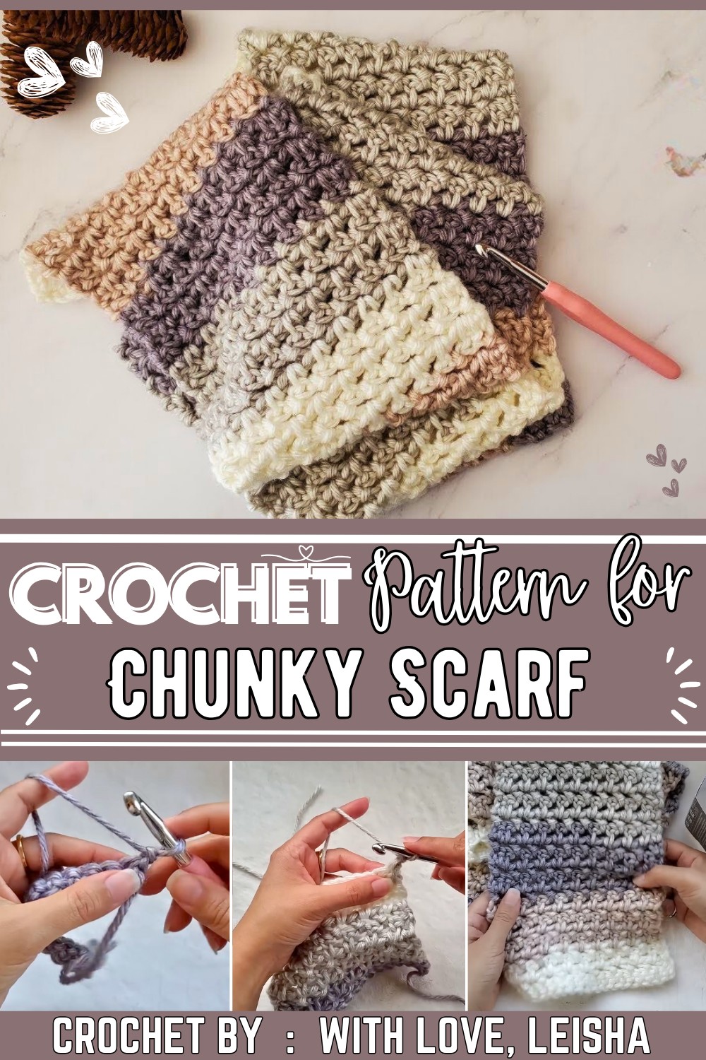 Chunky Crochet Scarf for Beginners Weekend Crochet Projects