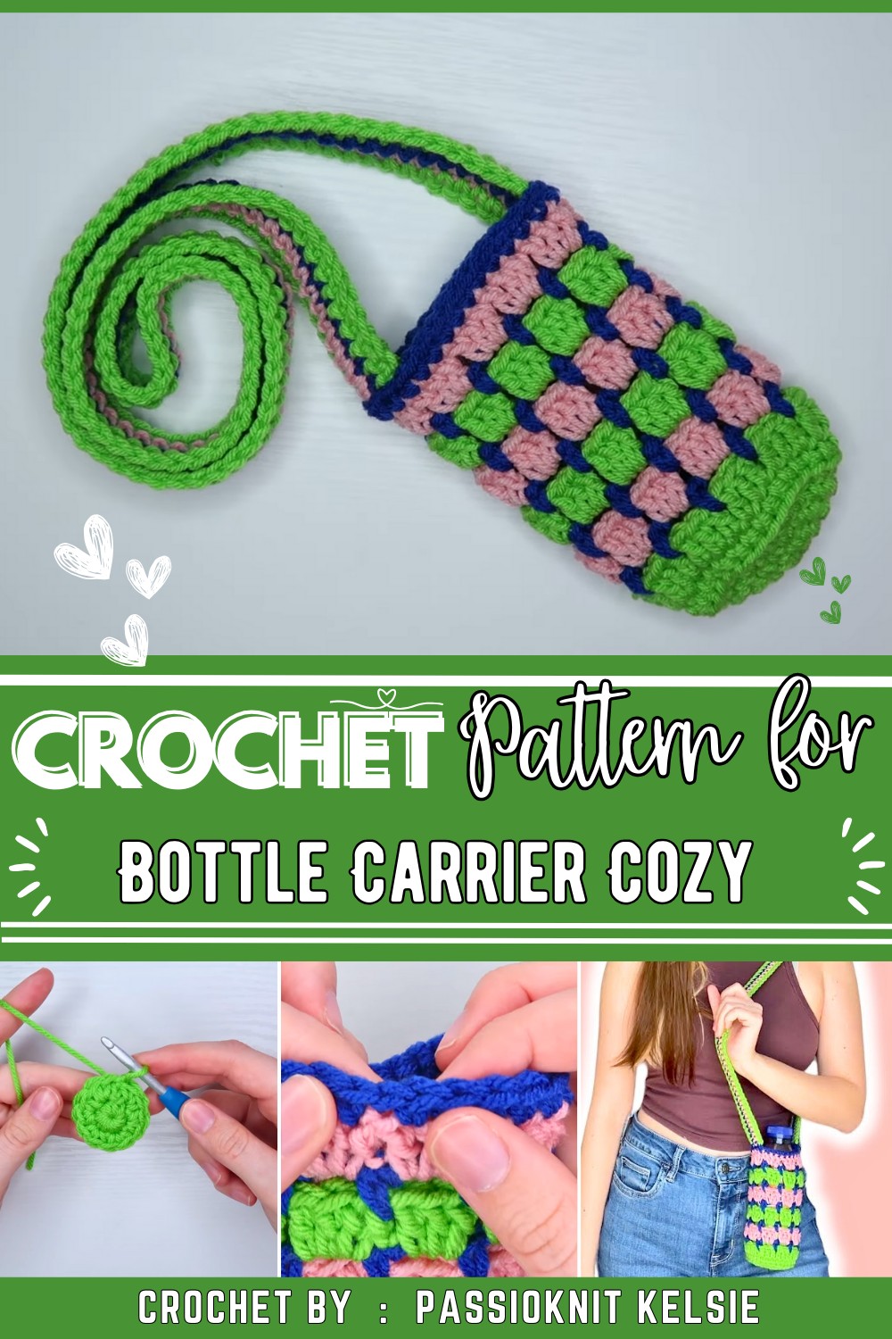 Crochet Bottle Carrier Cozy Tutorial