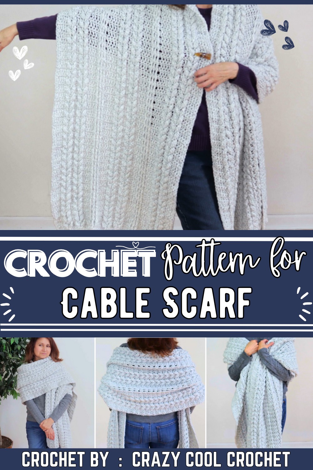 Crochet Cable Scarf Easiest Crochet Cable Stitch Ever