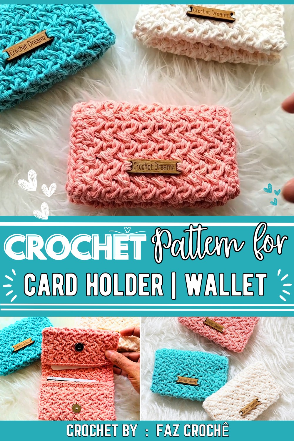 Crochet Card Holder Or Wallet Easy And Quick