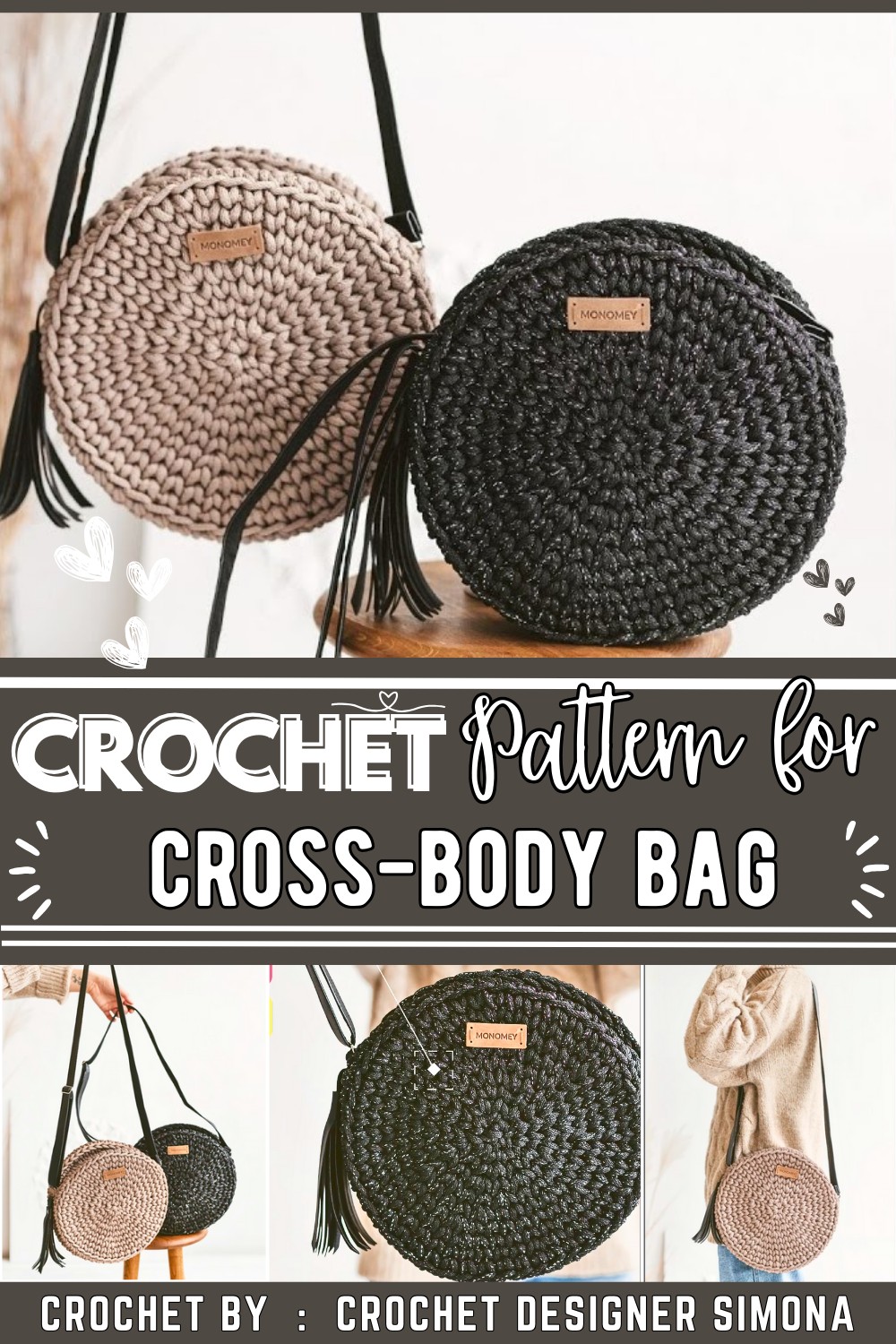 Crochet Cross-body Bag For Beginners