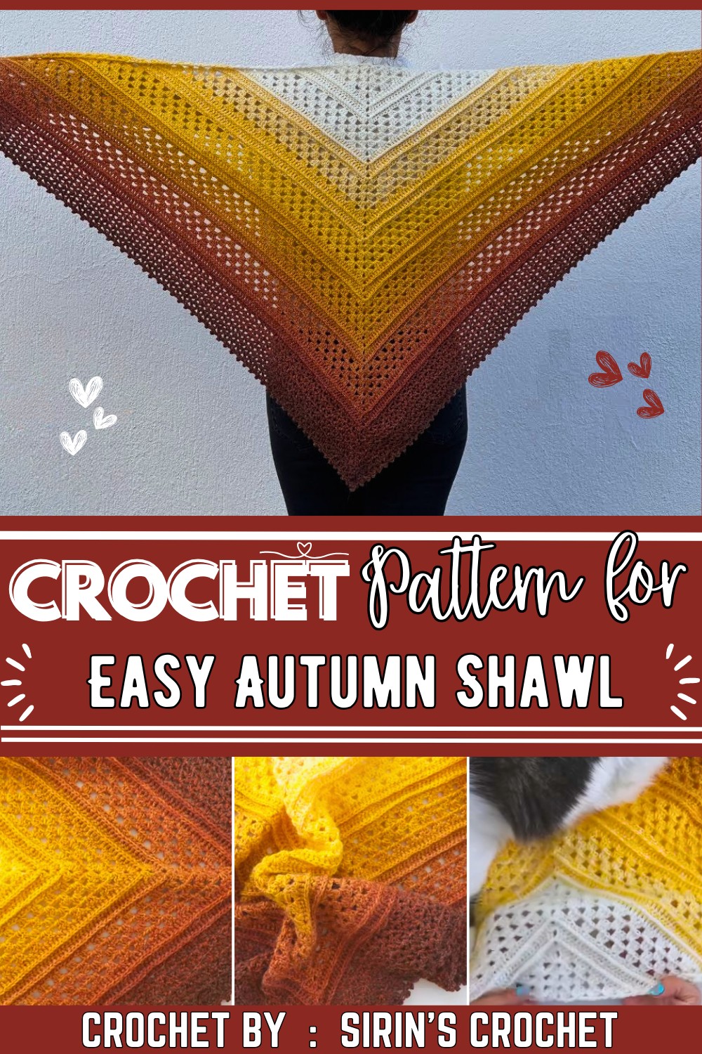Crochet Easy Autumn Shawl Tutorial