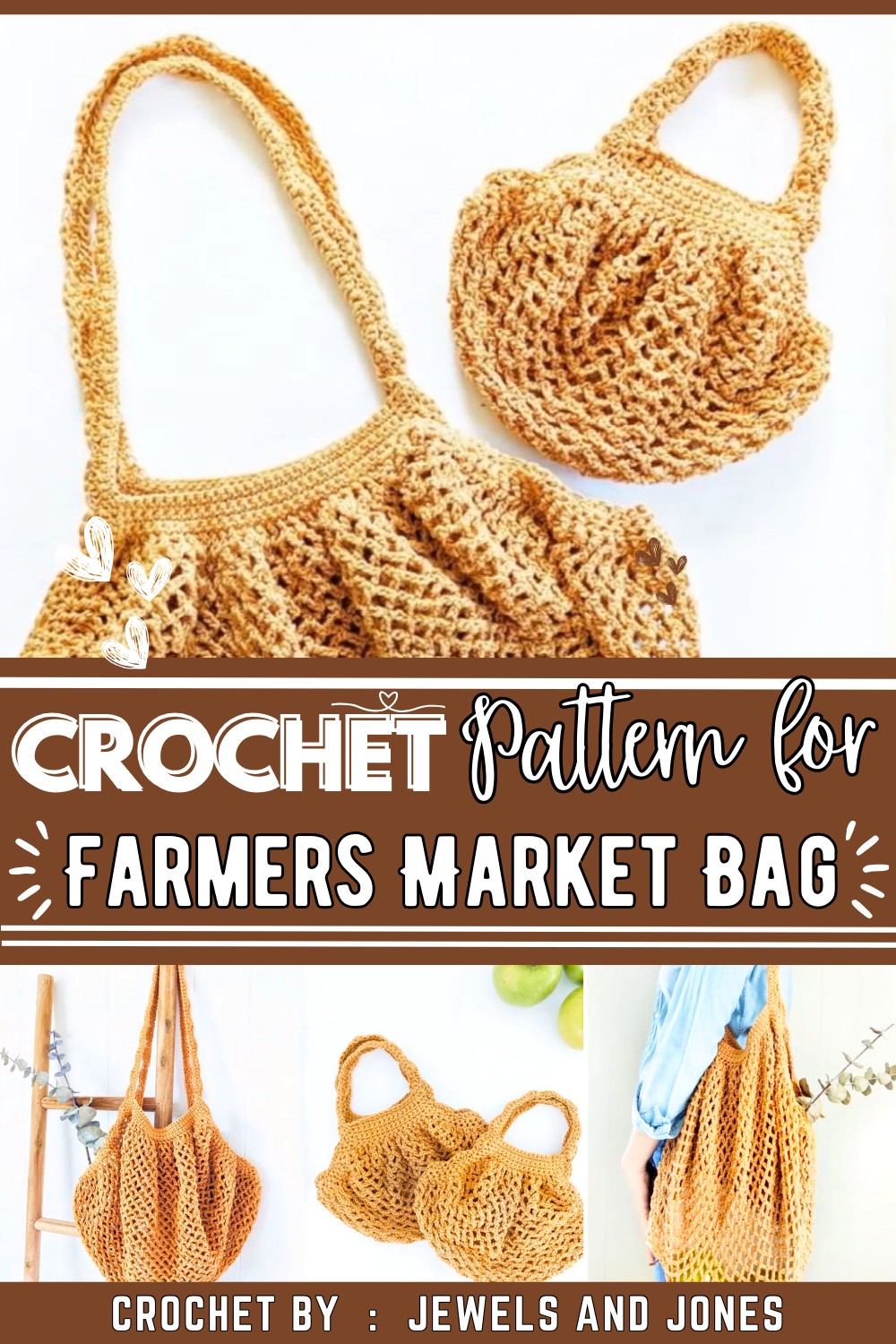 Crochet Farmers Market Bag Tutorial