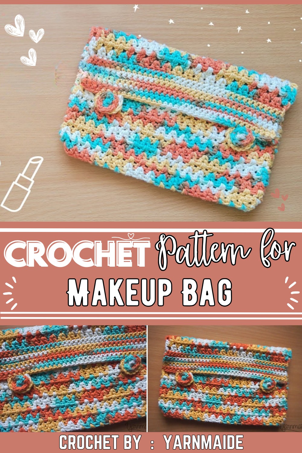 Crochet Makeup Bag Beginner Crochet Free Pattern