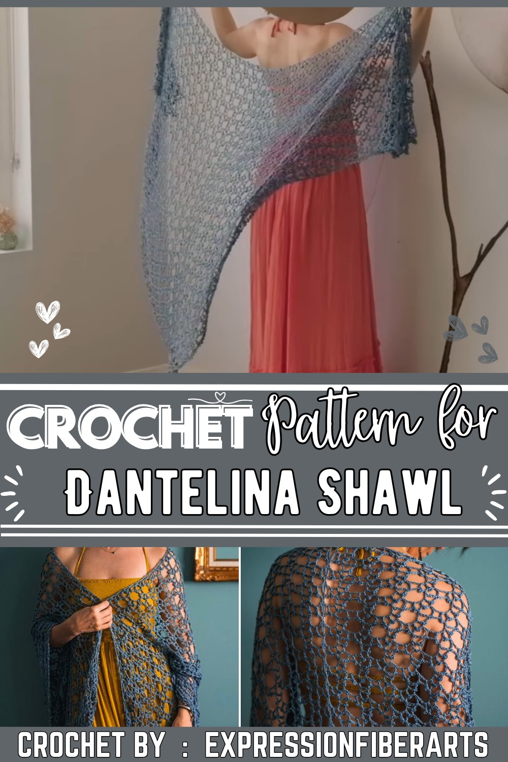 Crochet The Easy Beginner Friendly Dantelina Shawl