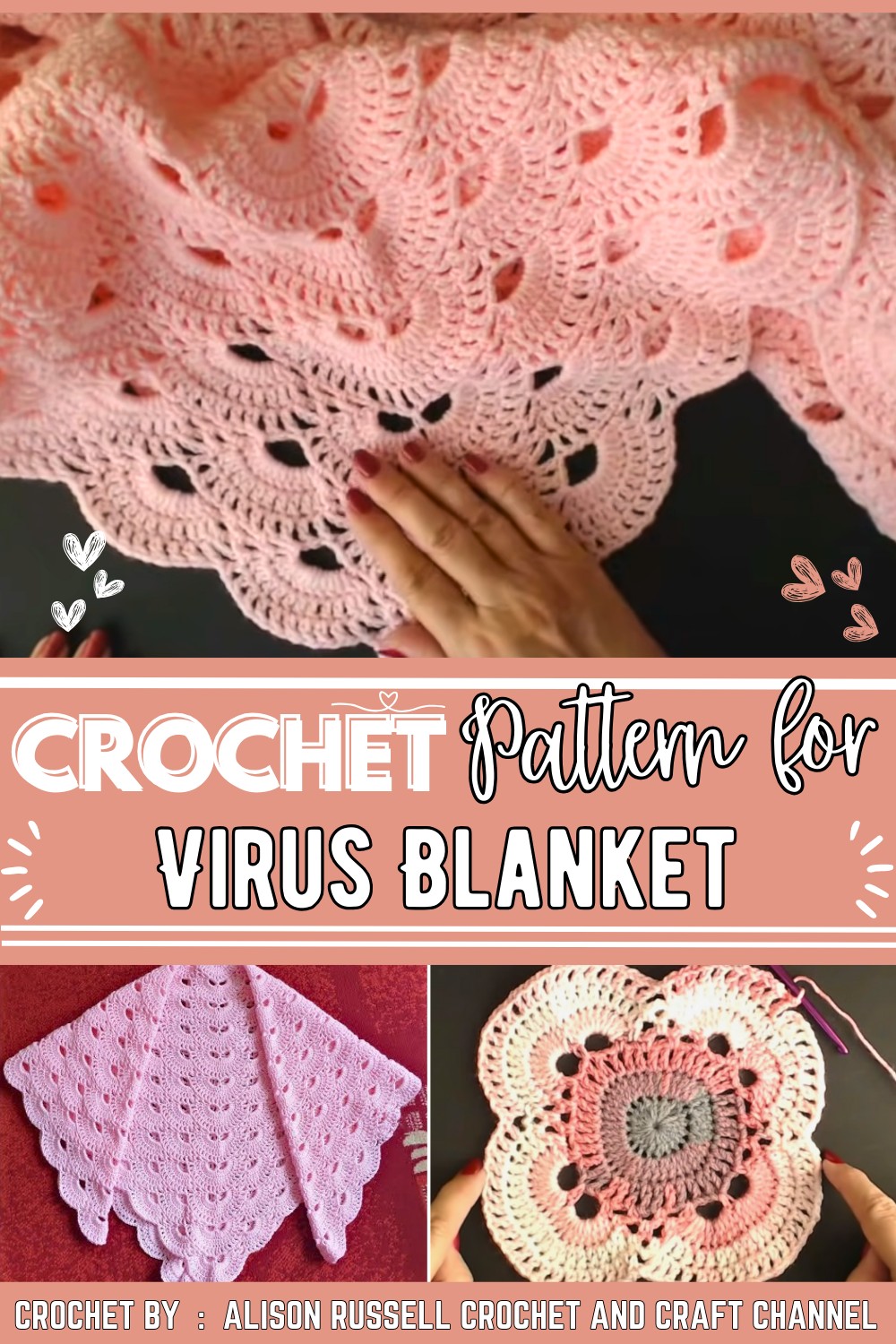 Crochet Virus Blanket Made Easy