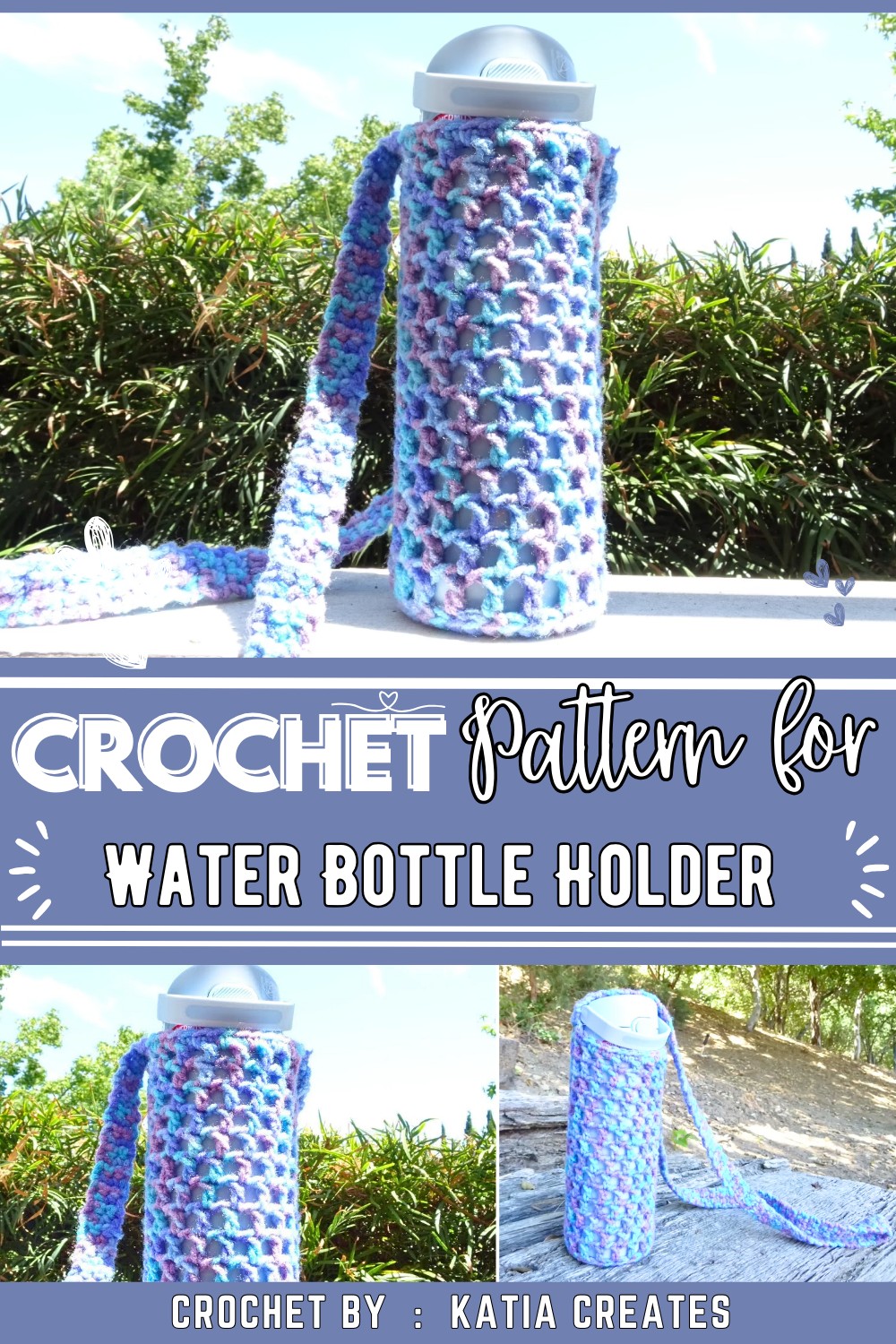 Crochet an Easy Water Bottle Holder Tutorial