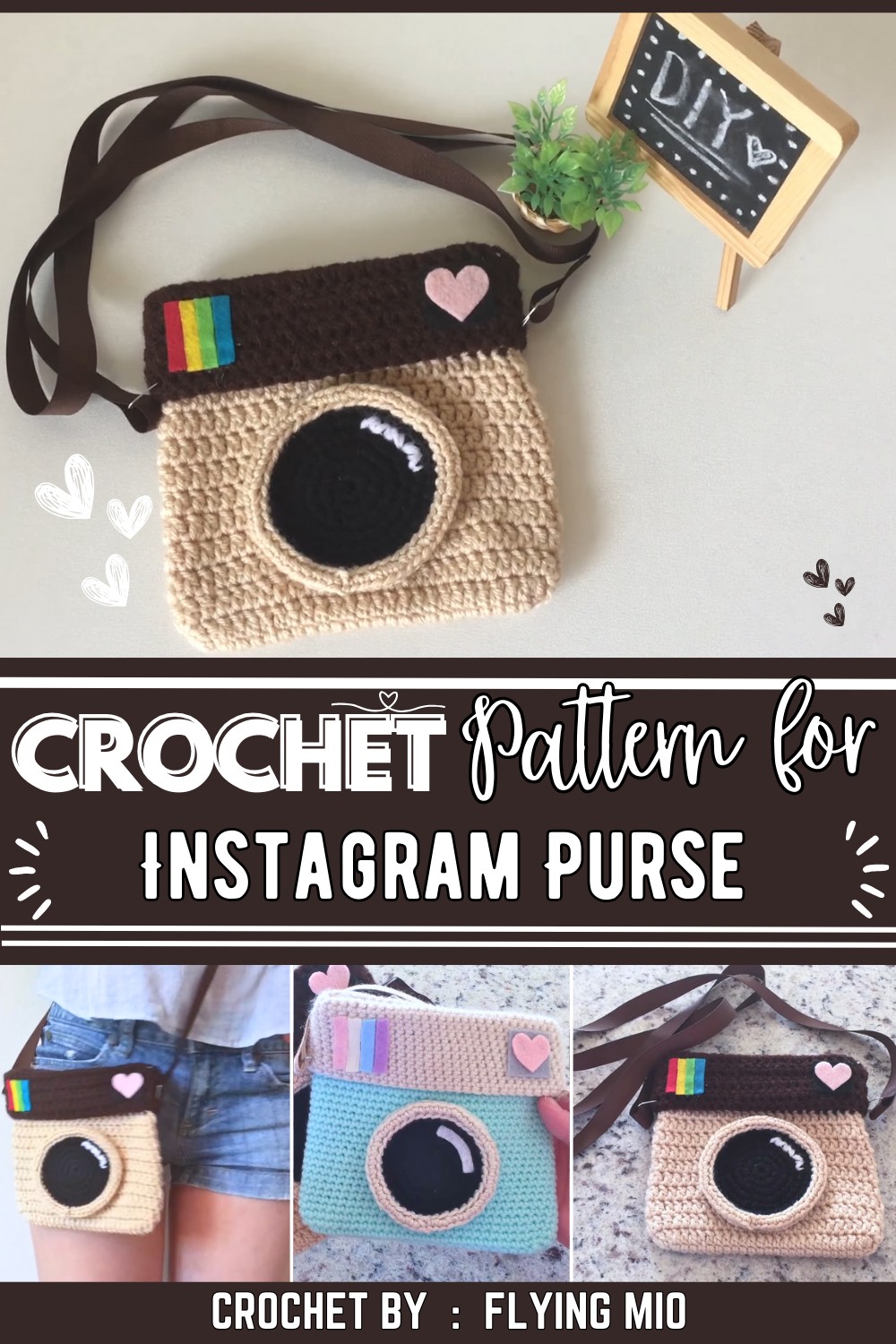 DIY Crochet Instagram Purse - Amigurumi Tutorial