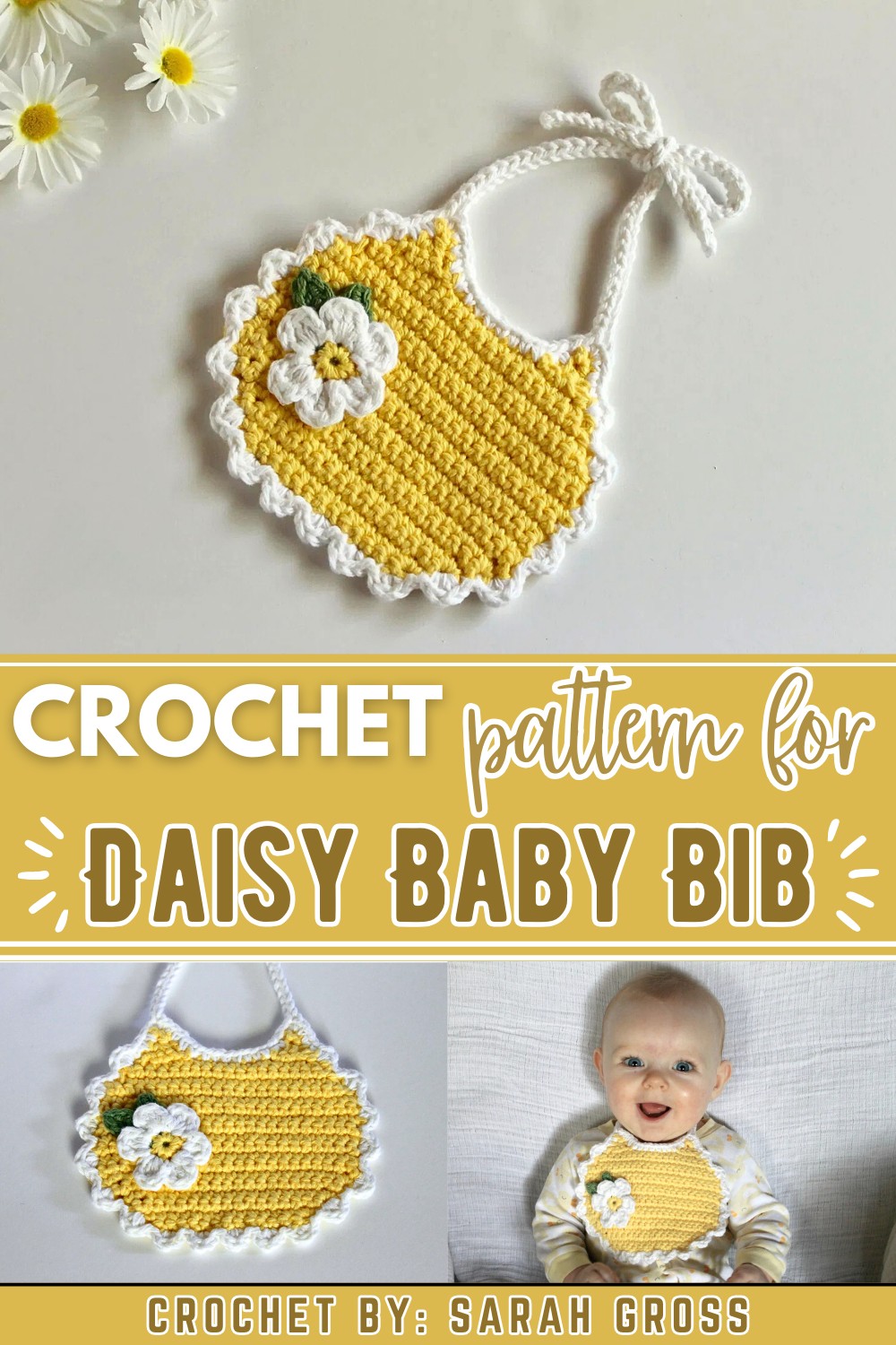 Daisy Baby Bib
