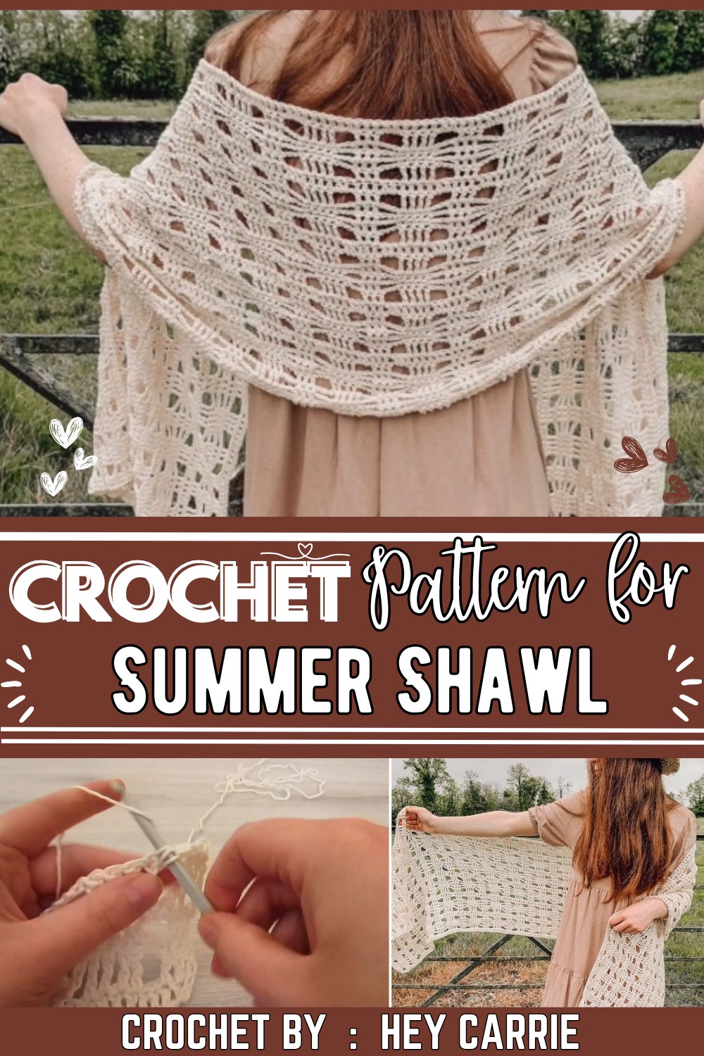 Easy Crochet Summer Shawl