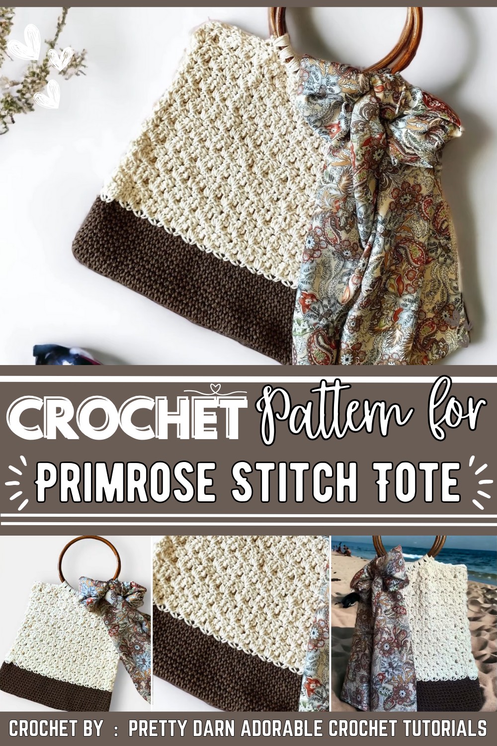 Easy Primrose Stitch Crochet Tote Bag Tutorial