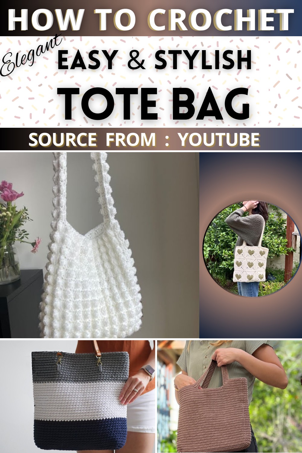 Easy Tote Bag Free Crochet Patterns
