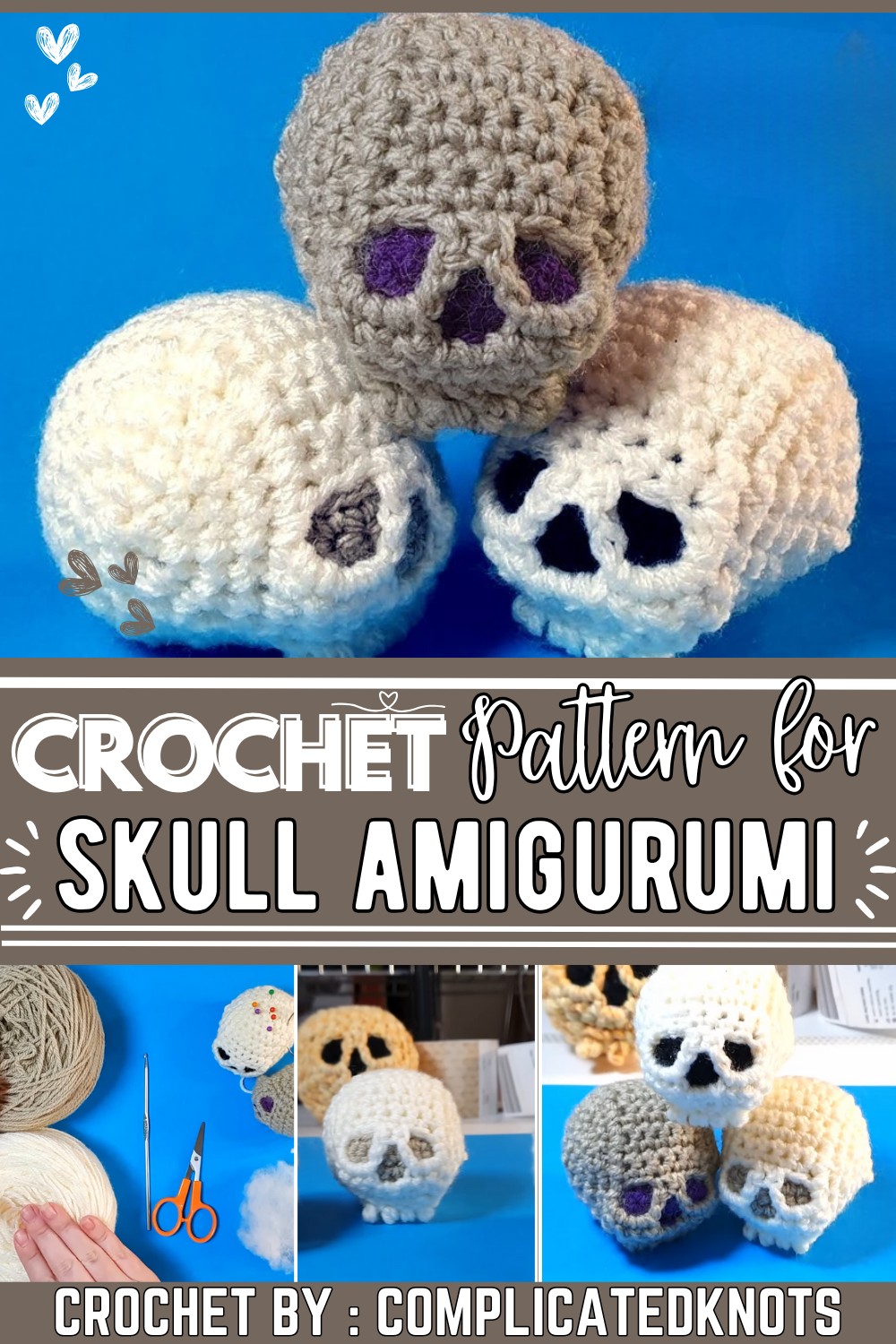 Fast Easy Crochet Skull Amigurumi