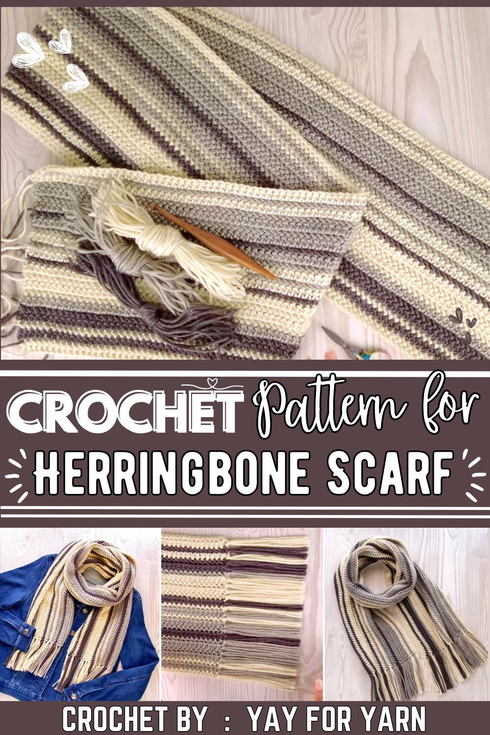 Free Striped Scarf Crochet Pattern