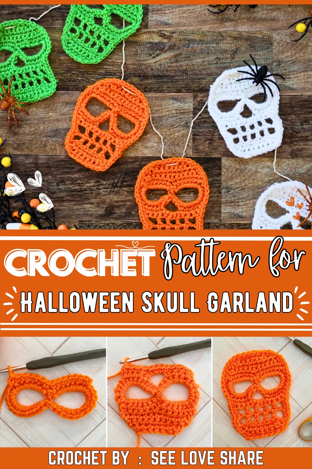 Halloween Skull Garland