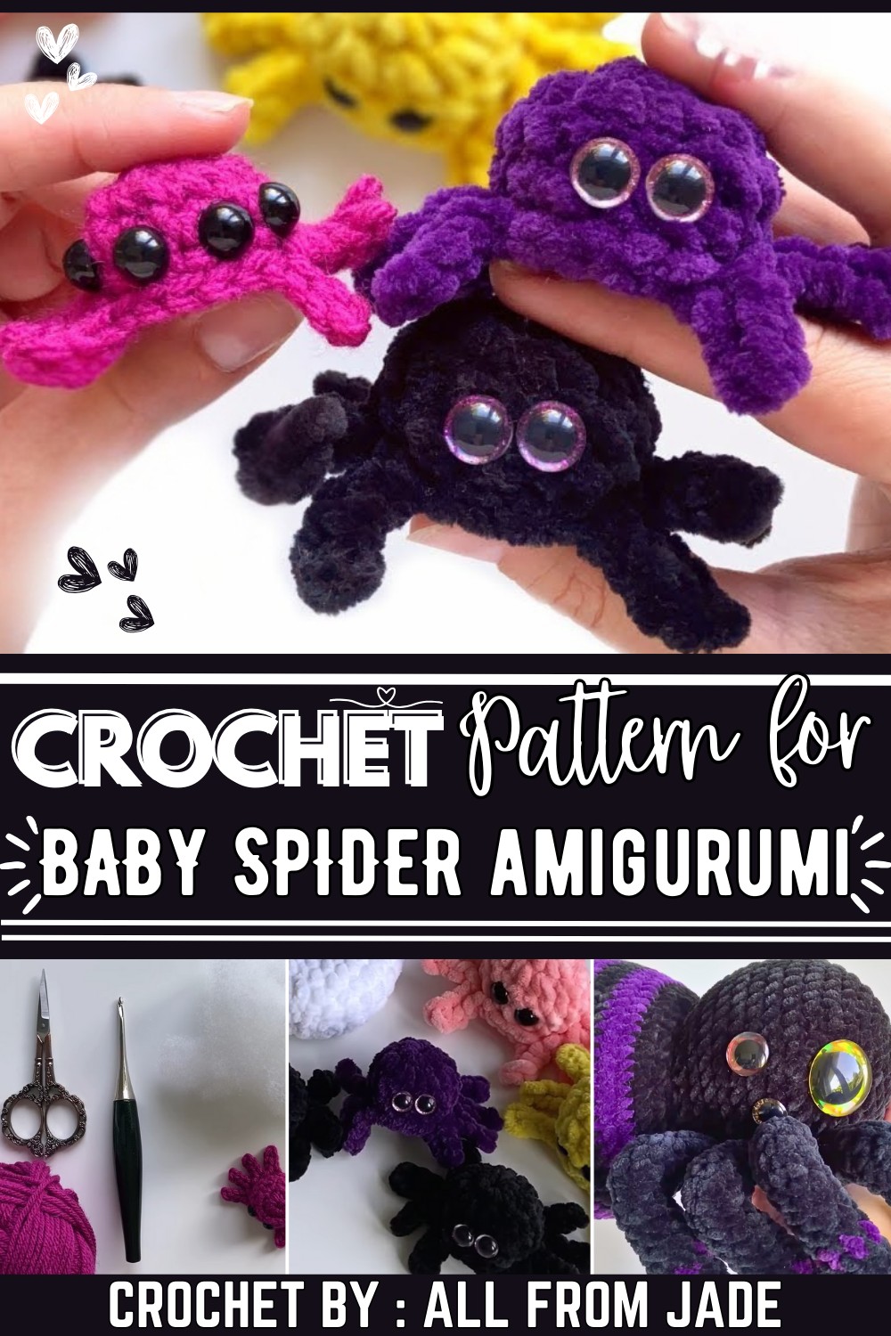 How To Crochet A Baby Spider Amigurumi Tutorial